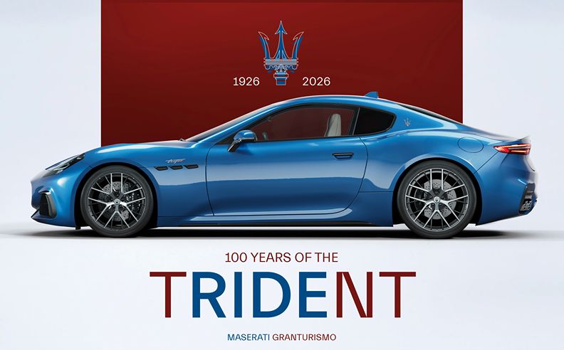 The first hundred years of the Maserati Trident,   an iconic logo between the racetrack and legend
