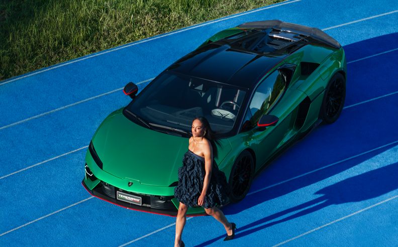 Lamborghini Temerario and world-class long jumper Larissa Iapichino