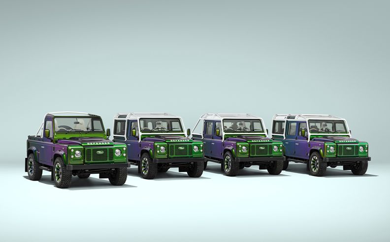 عائلة كلاسيك ديفيندر V8 متغيرة الألوان تكشف عن خيار الكابينة المزدوجة الجديد