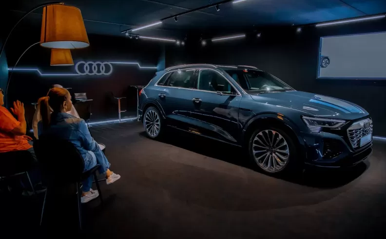 The launch of the Q8 e-tron