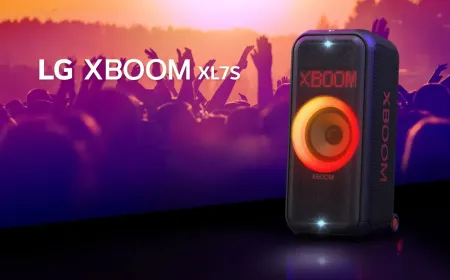 احتفلوا واستمتعوا بنغمات موسيقاكم المفضلة مع مكبر الصوت الجديد XBOOM XL7S من إل جي
