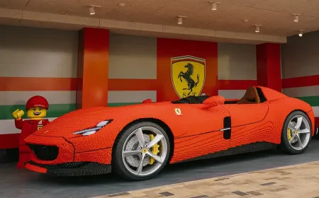 فقط في الدنمارك سيارة فيراري مونزا SP1 مصنوعة بالكامل من مكعبات الليجو