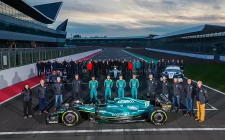 Aston Martin Autosport BRDC Young Driver Luke Browning stars in Aston Martin Aramco Cognizant Formula One™ Team Silverstone test