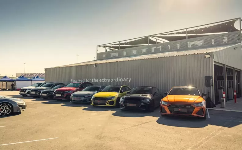 Audi Unveils RS Performance Models and Delivers Premium Hospitality at 24H Dubai