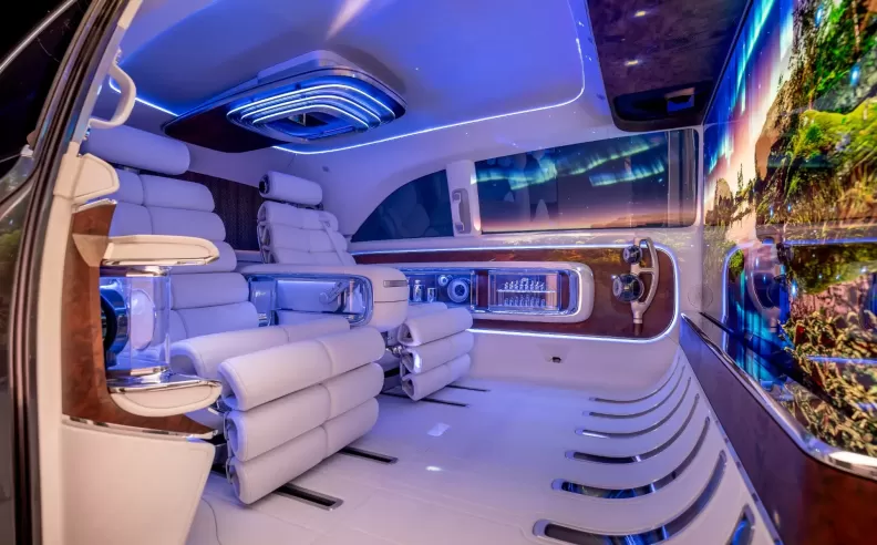 Futuristic Luxury Seats and Immersive Digital Experiences