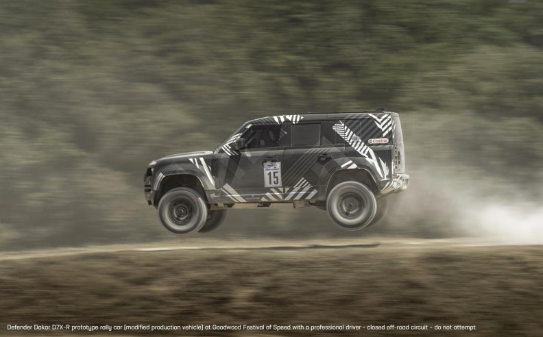 Legendary Drivers Sara Price and Stéphane Peterhansel Join Defender for Thrilling Goodwood Hillclimb Debut