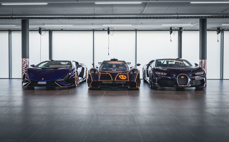 Ferrari 333 SP, 488 GTE Evo, and 488 GT3 Evo