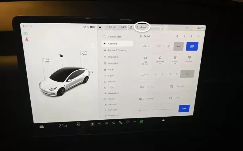 Using the Tesla App