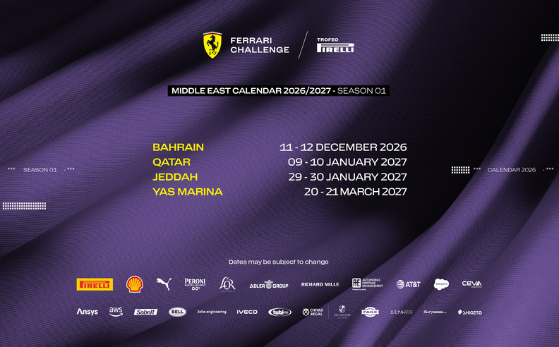 Ferrari Challenge Expands to the Middle East for 2026–2027