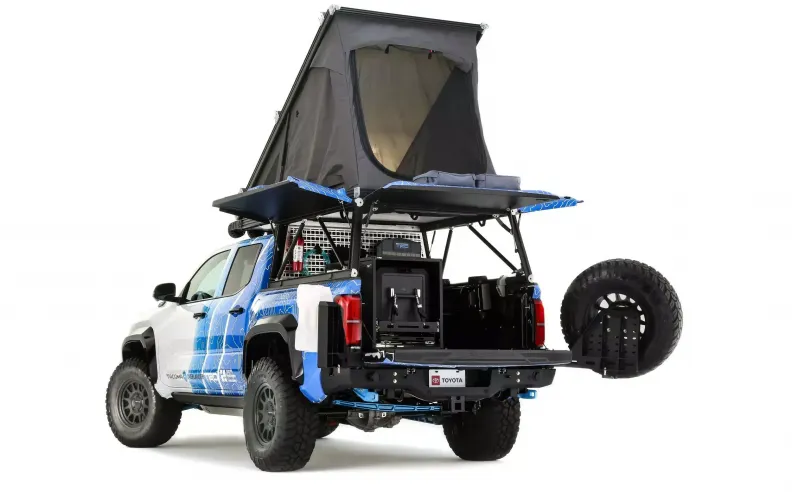 دش من العادم وتقنية لحياة المغامرة البرية