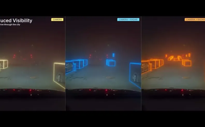 فيديو ريفيان يكشف الفارق: عندما تعجز الكاميرات يتألق الليدار