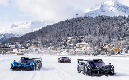 رقصة النار على الجليد: بوجاتي تحول حلبة سان موريتز إلى لوحة سينمائية خارقة