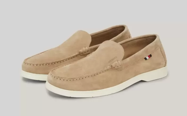 لوفرز Casual Suede Contrast Sole Loafers