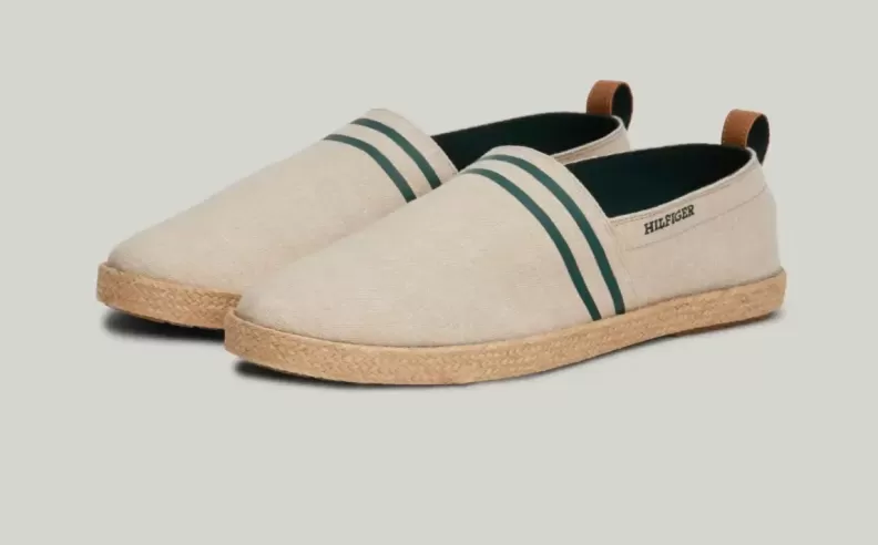 اسبدرلات Linen Chambray Stripe Espadrilles