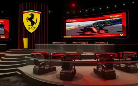 The World’s First Ferrari Esports Arena is set to open at Ferrari World Yas Island, Abu Dhabi this August