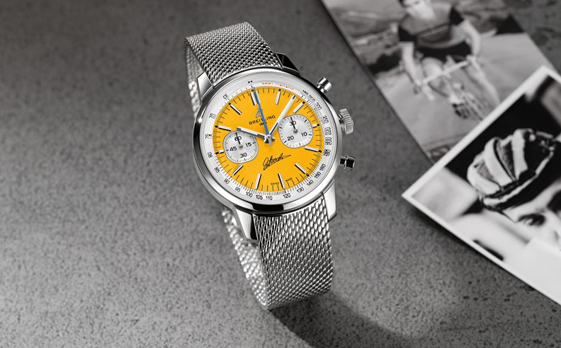 ساعة Top Time B01 Eddy Merckx من Breitling تكريم لإرث الدراجات