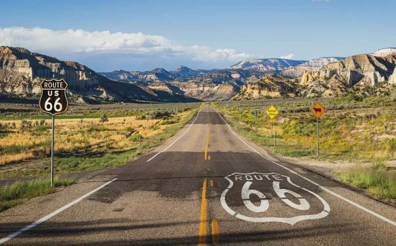 متعة الطريق على Route 66