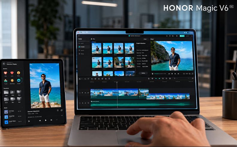 HONOR Magic V6 يعيد تعريف تجربة التكامل بين الأجهزة
