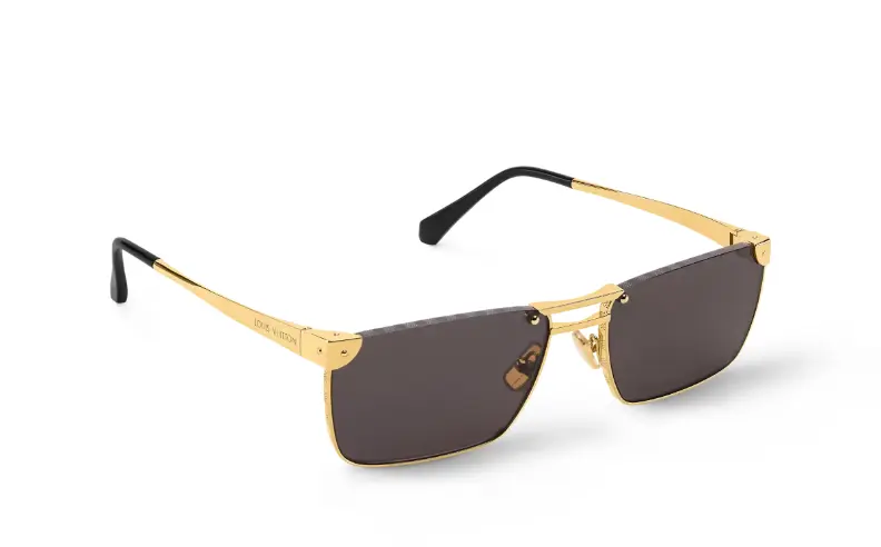 LV Heritage Metal Low Square in Gold