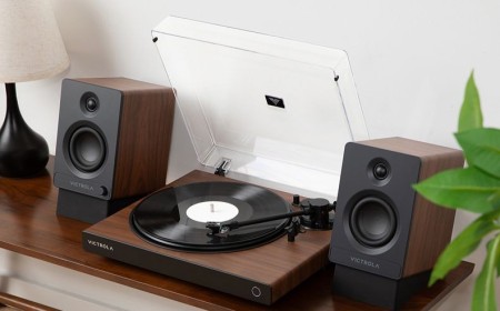 Victrola launch Wave Bluetooth turntable for wired and wireless vinyl listening, now with Ortofon OM 5E cartridge for the Walnut finish