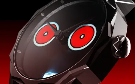 ساعة بعيون متوهجة لا تتكرر.. Red Eyes تحول الفن الرقمي إلى تحفة سويسرية