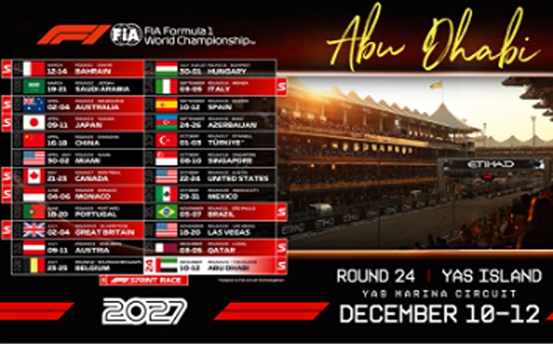 Abu Dhabi Grand Prix to Host F1 Sprint for the First Time in 2027