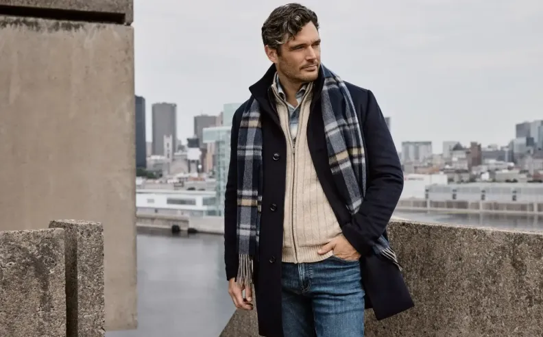 Checked Scarves Add Character with Minimal Effort