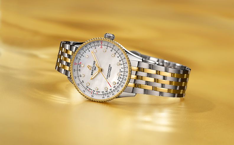 Breitling Introduces Two-Tone Yellow Gold Editions of the Navitimer and Superocean Heritage