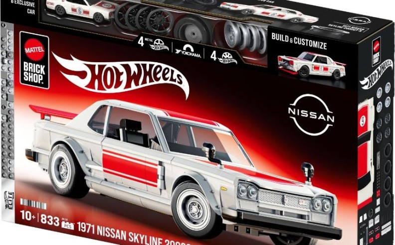 Mattel Brick Shop Brings the Iconic 1971 Nissan Skyline 2000GT-R to Life