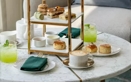 Afternoon Tea at Address Grand Creek Harbour in Collaboration with Fabergé