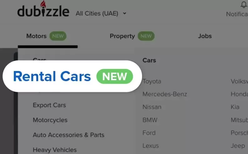 dubizzle Launches New Rental Cars Category to Meet Growing Market Demand