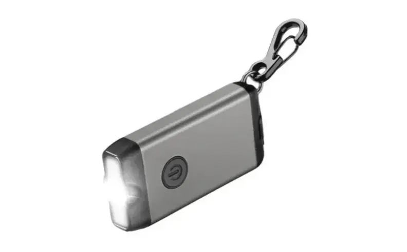 A Keychain with a Built-In Flashlight