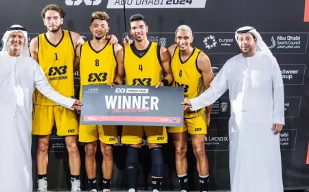 امستردام بطلا للجولة العالمية لكرة السلة الثلاثية ابوظبي 2024