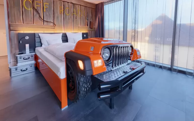 A Unique Stay for Car Enthusiasts