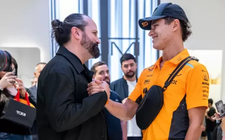 Lando Norris Joins Tumi to Celebrate the Dubai Mall Flagship Store