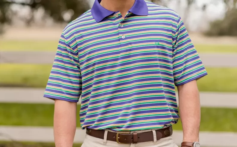 The Bermuda Stripe Polo by Southern Marsh