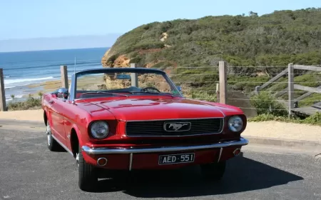 Experience the Great Ocean Road in a Classic Ford Mustang