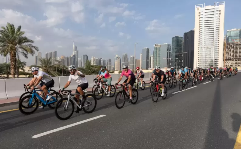 A Thrilling Race Brings Together Elite Cyclists on the Streets of Dubai