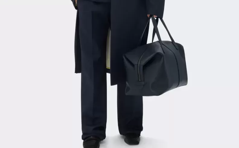 Duffle Bag in Tumbled Leather