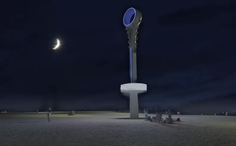 السباحة الليلية على شاطئ أم سقيم