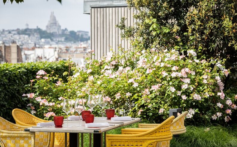A Parisian Terrace of Colour and Elegance
