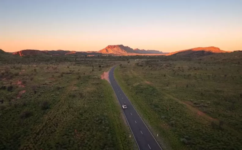 Driving Through the Red Centre