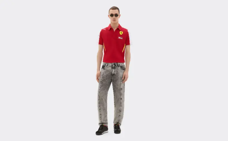 Replica Polo Shirt with Trackside Heritage