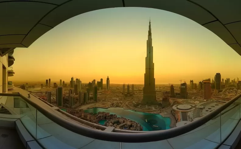 مشاهدة شروق الشمس من برج خليفة