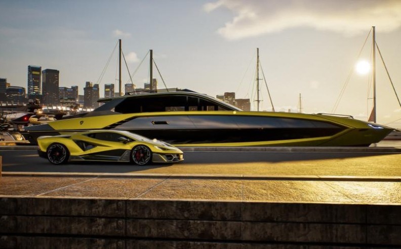 أوتوموبيلي لامبورغيني ومجموعة إيتاليان سي غروب تقدمان يخت Tecnomar for Lamborghini 101FT الجديد