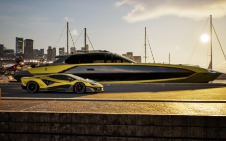 Automobili Lamborghini and The Italian Sea Group present the new Tecnomar for Lamborghini 101FT motoryacht