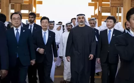 Abu Dhabi Crown Prince Visits UAE Pavilion at Expo 2025 Osaka