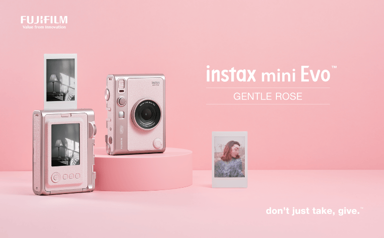 Fujifilm introduces new gentle rose color for the instax mini evo