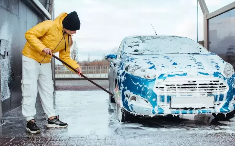 Washing Cars in Public