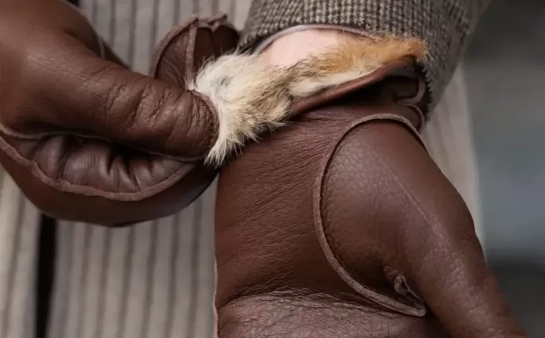 Winter Leather Gloves by Fratelli Orsini